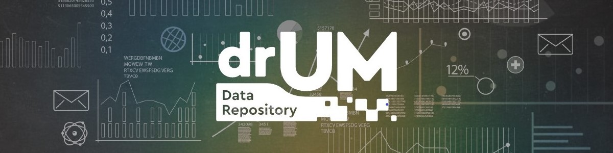 drUM (Data Repository for the University of Malta) written on a dark background