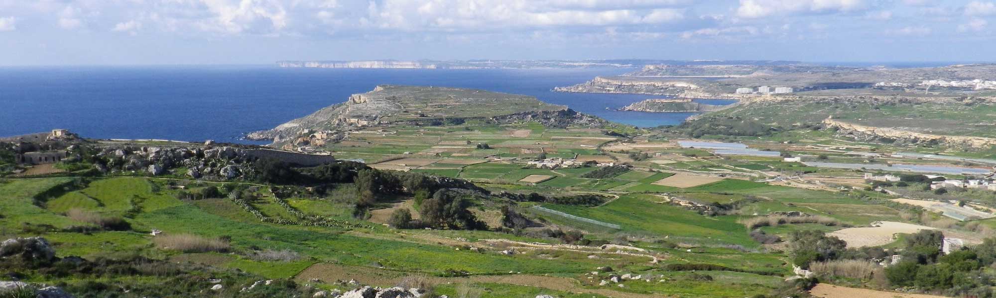Maltese landscape of Kuncizzjoni Rabat Malta