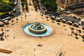 The Triton Fountain at Valletta, Malta