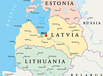 Map - Baltic States