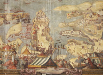 Great siege wall painting