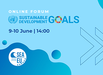 Online Forum Sustainable Development Goals 9-10 June 14:00  SEA-EU logo