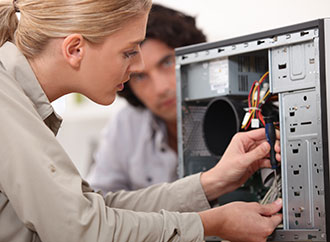 Female technician