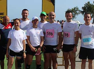 UM staff road race participants group photo