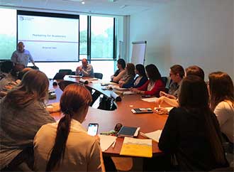 Training session on digital marketing