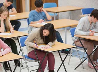 Students at exam