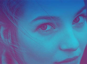 Girl on poster for Making the future Cost Action