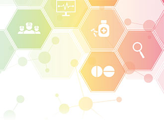 graphics depicting health-related icons