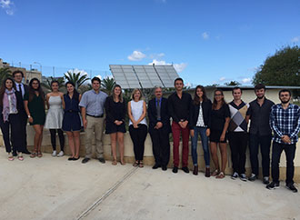 Group photo - visit to the Solar Lab