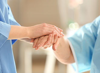 Nurse and patient