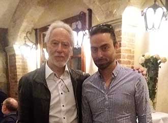 Dr Norbert Bugeja with Professor John Maxwell Coetzee