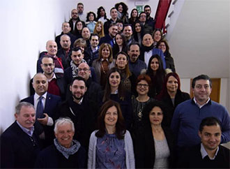 Group photo - transnational dialogue in Sicily