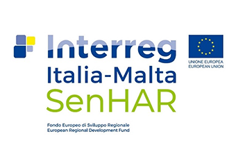 SENHAR logo, interreg logo, EU logo