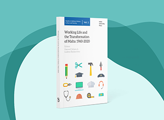 Book on green background
