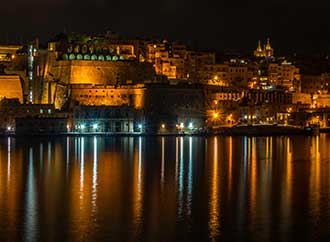 Valletta by night