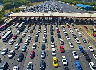 Cars on the road