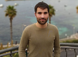 Carlos Cañas, Ph.D. student at the Institute for Climate Change and Sustainable Development and the poster of the Volvo Research and Education Foundation (VREF) conference 