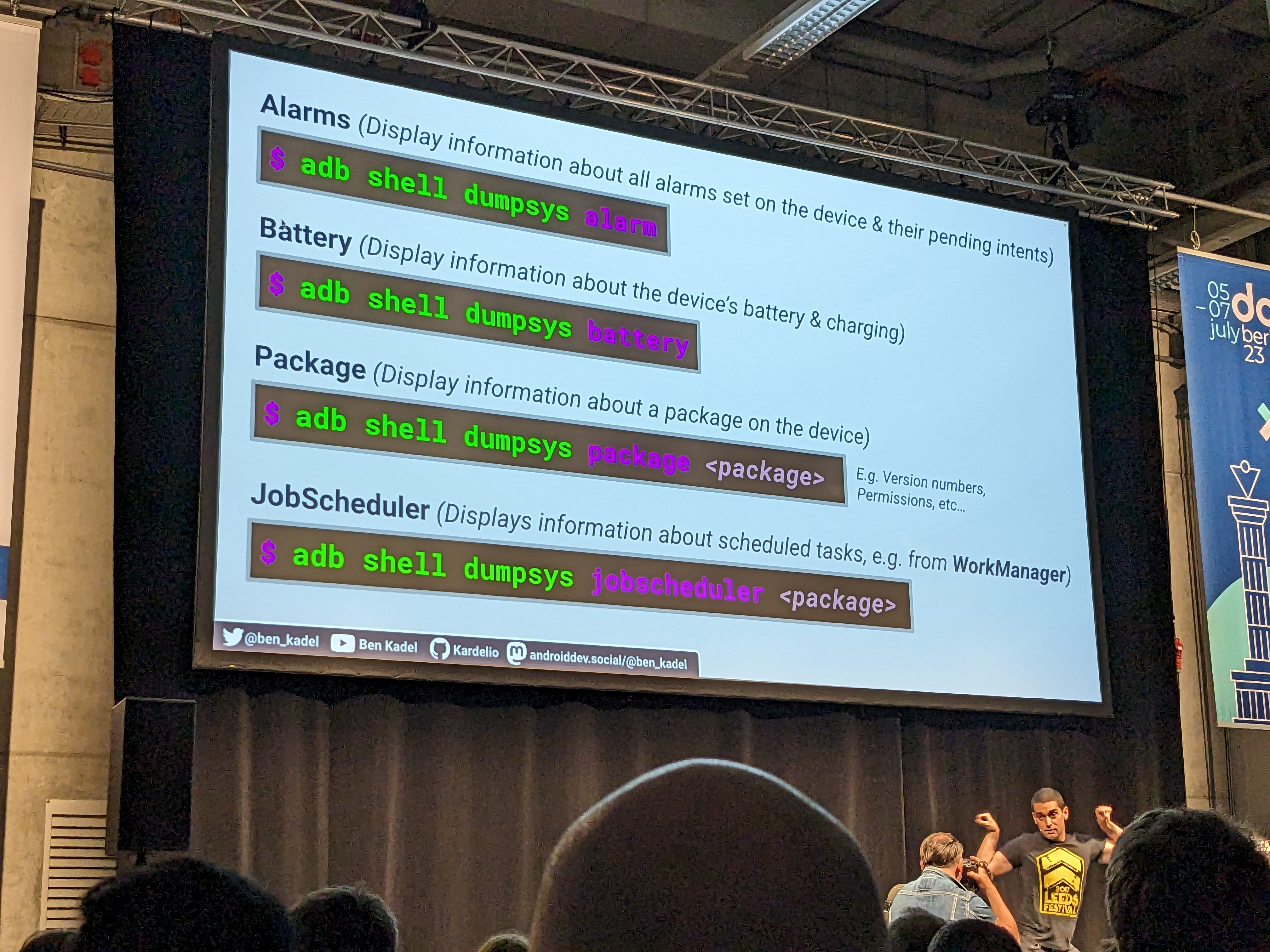 James Gatt at droidcon Berlin