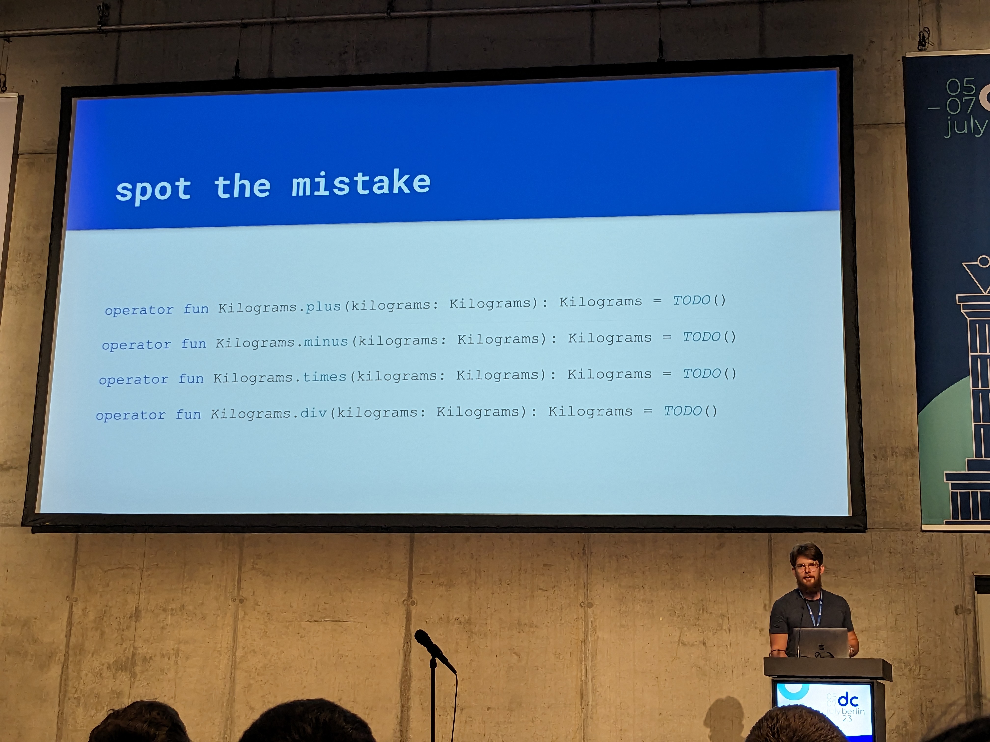 James Gatt at droidcon Berlin