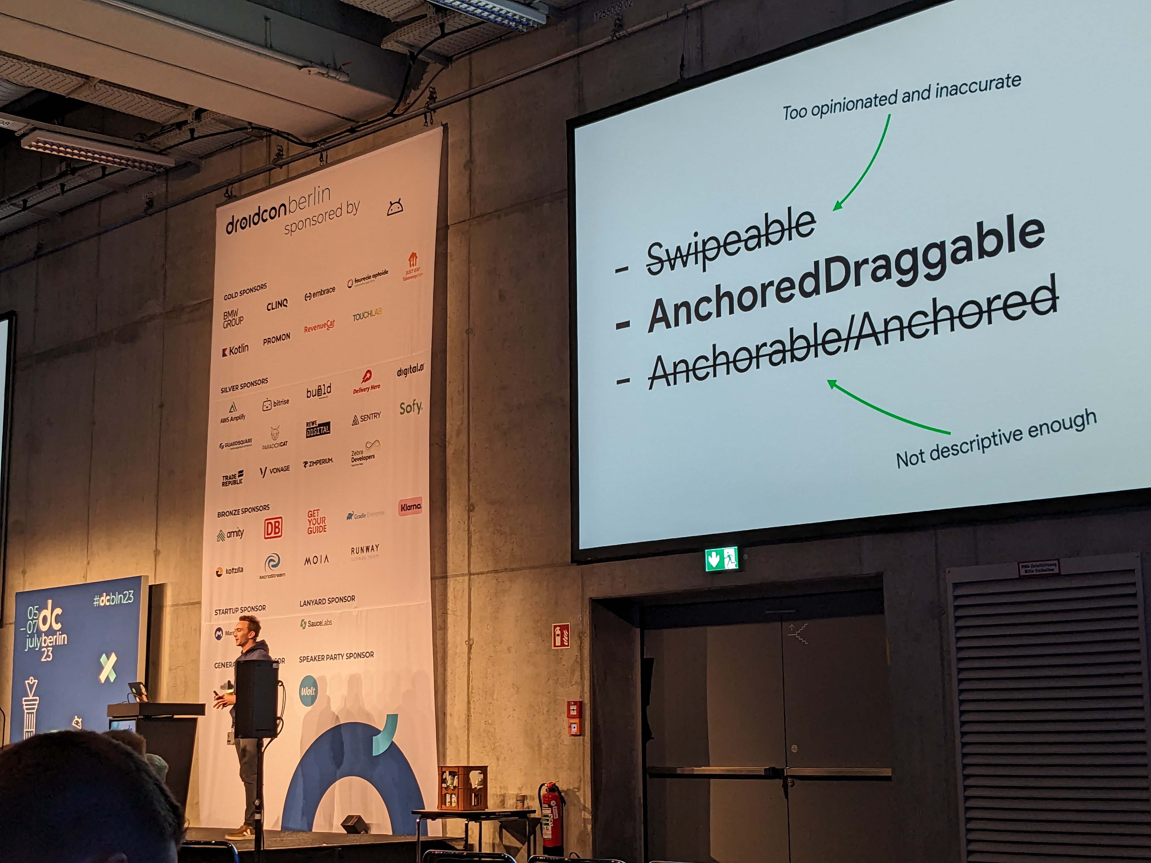 James Gatt at droidcon Berlin
