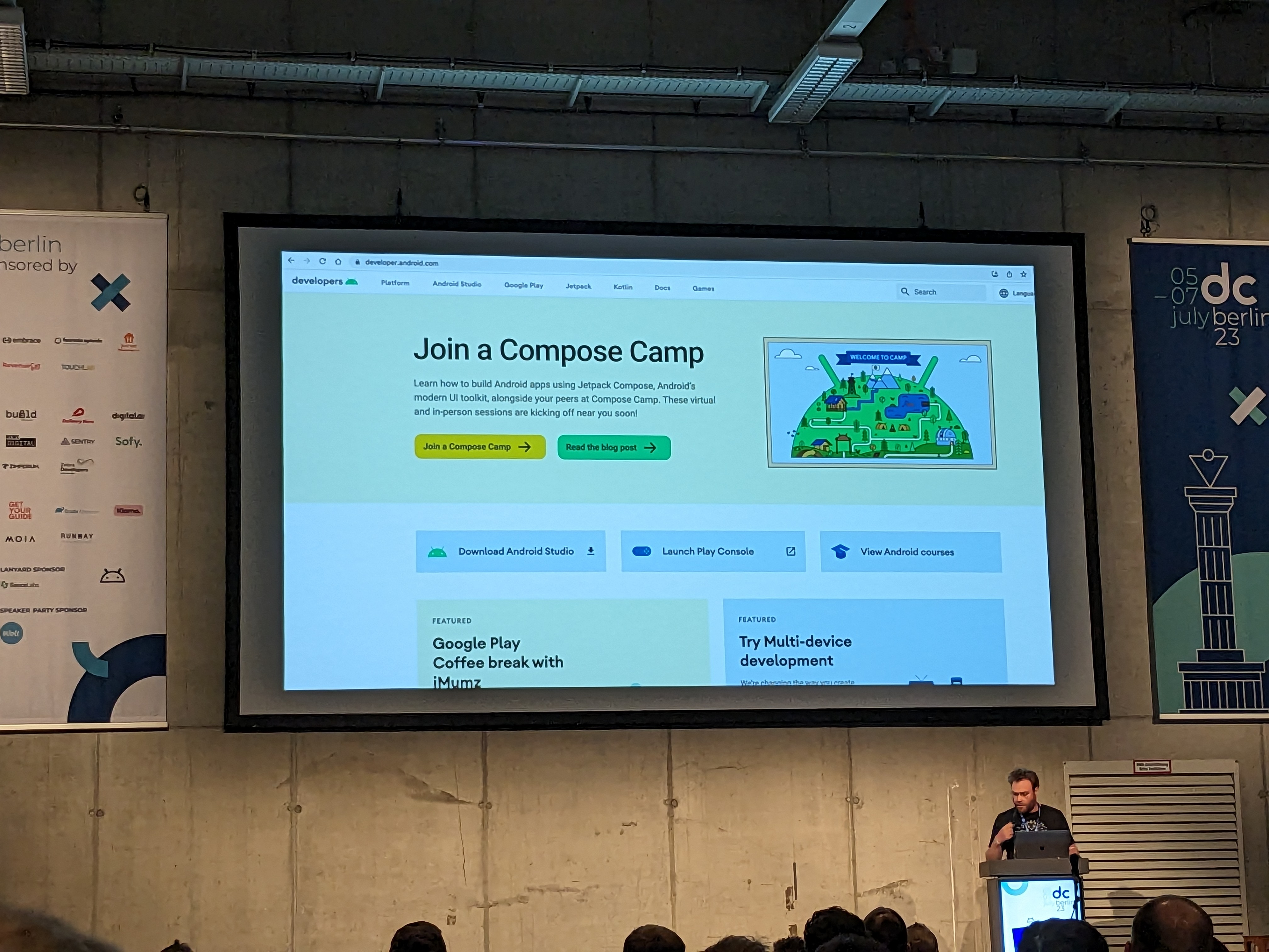 James Gatt at droidcon Berlin