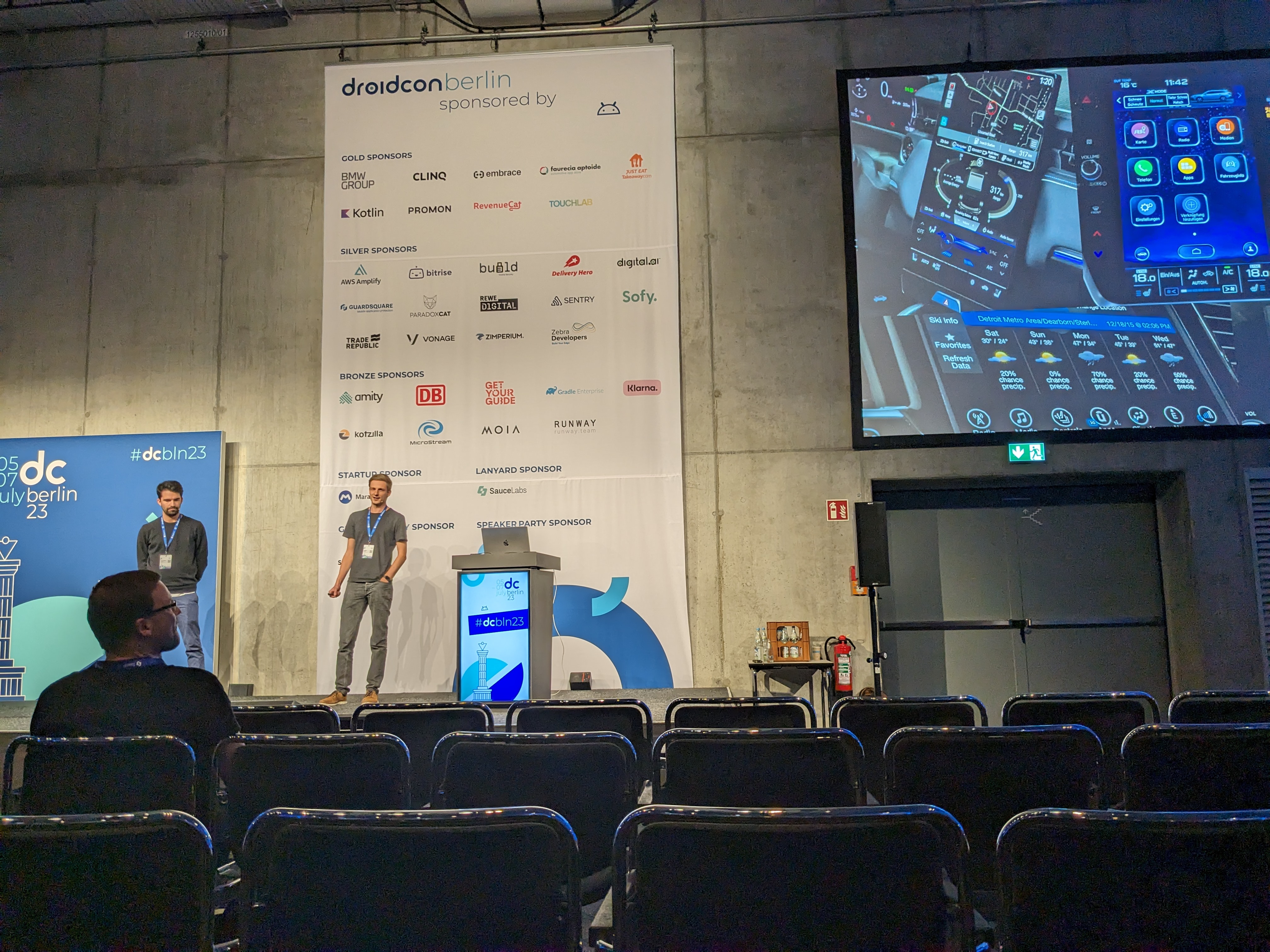 James Gatt at droidcon Berlin