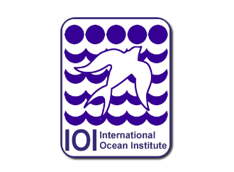 IOI logo and some icons denoting the area of marine research