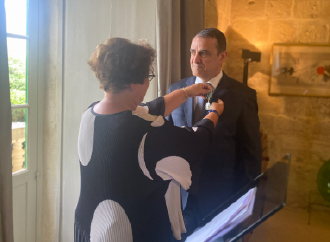 Dr Charles J. Farrugia was awarded the l’Ordre des Arts et Lettres by the French government