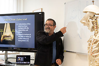 Academic giving a lecture