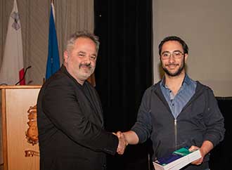 Mr Christ Xerri with Mr Jonathan Farrugia