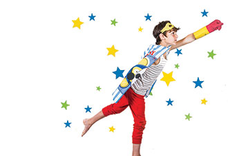 Boy and stars