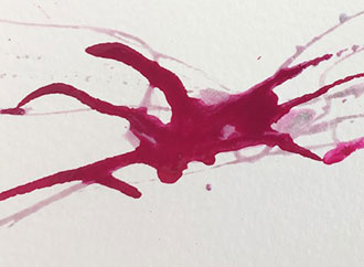 Visual with a splash of pink