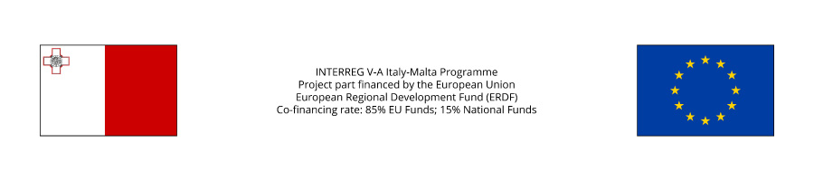EU flag and Maltese flag