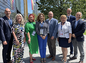 Prof Sandra Buttigieg together with the other board members of EHMA