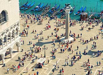 Tourists at Venice