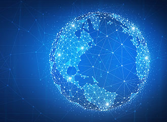 Graphic for futuristic world