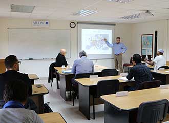 Professor Alejandro Lorca and Dr Gonzalo Escribano, who deliver a module on international economics in the Mediterranean