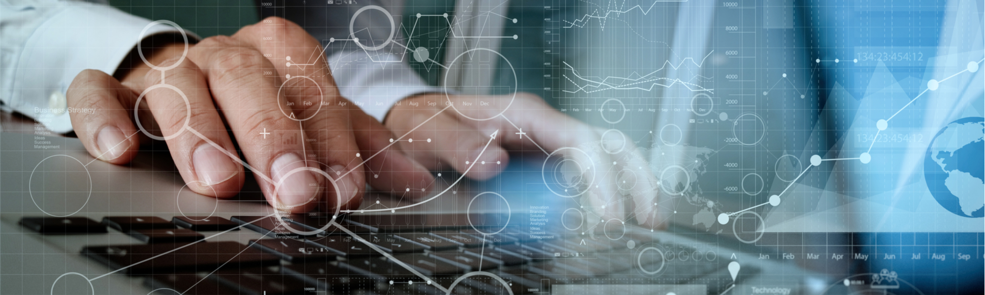 Person typing with keyboard