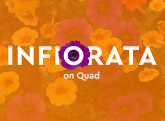 Flowers and an orange background