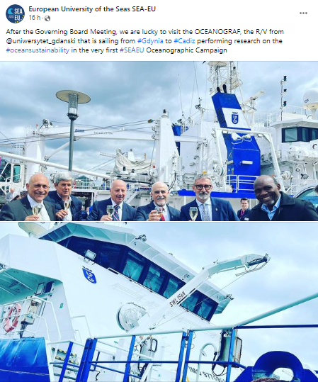 SEA-EU GOverning Board next to Oceangraf