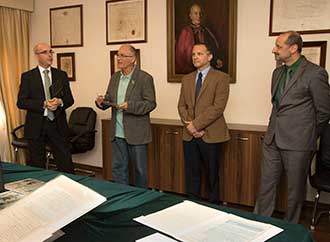 Group photo in the Library