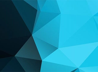 Blue triangles design