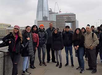 Group photo - Dr John Ebejer with students