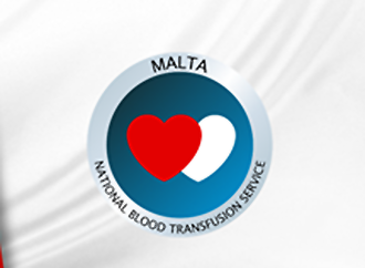The logo of the National Blood Transfusion Services - Malta