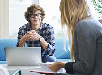 Interviewer and interviewee