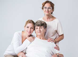 Three women of different ages