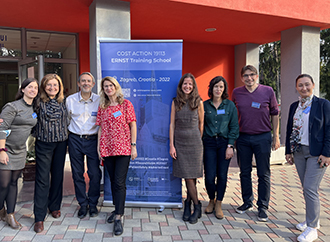 Professor Sandra Buttigieg in group photo in Zagreb Croatia - Training School