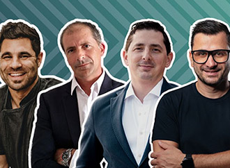 Four individuals and the text Meet the Judges in yellow coloured text and the CYE logo