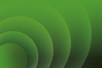 Circular graphics in green