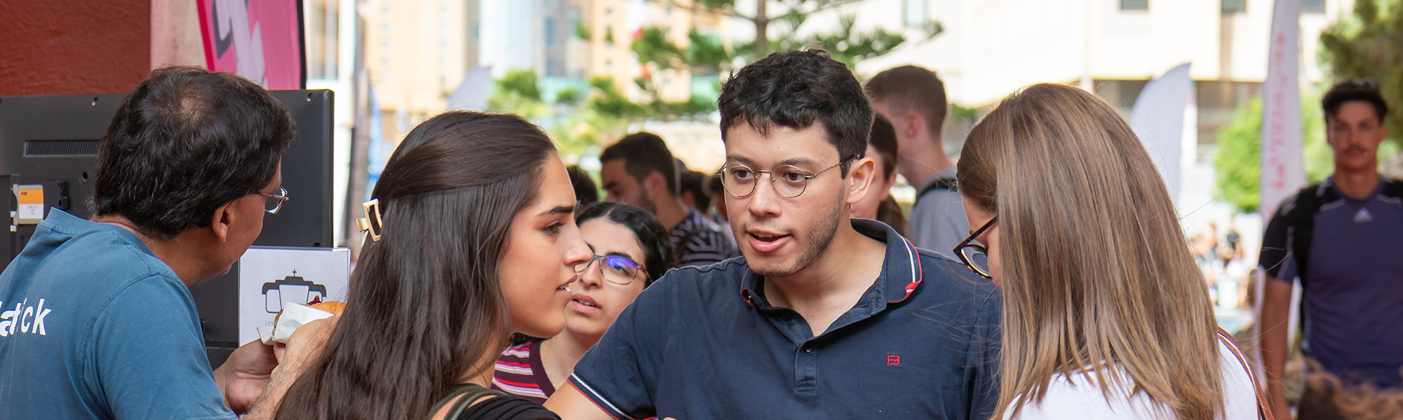 Students on campus